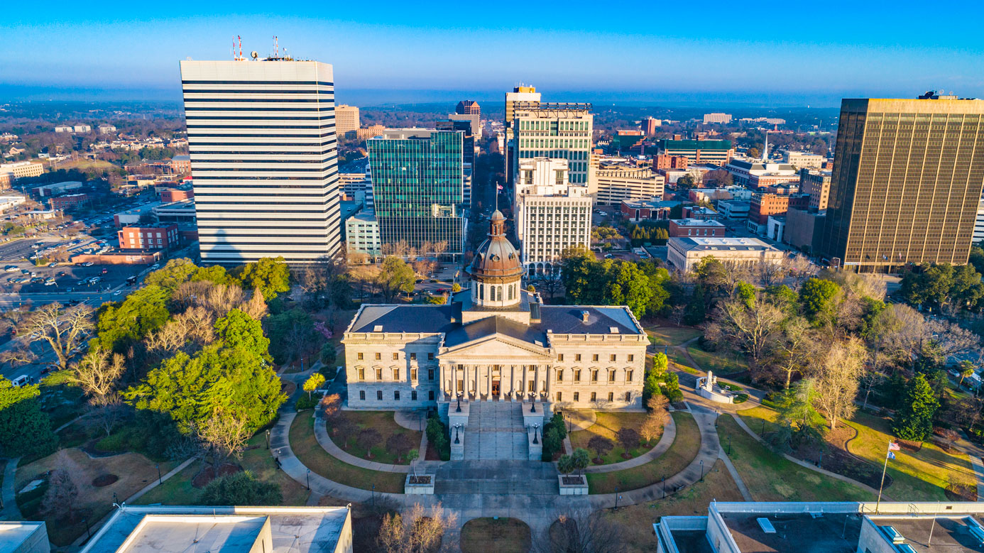 Photo of downtown Columbia, South Carolina